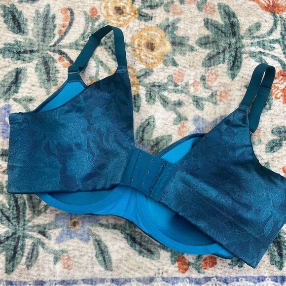 Cacique Lightly Lined Balconette Bra 38DD blue - Picture 6 of 10